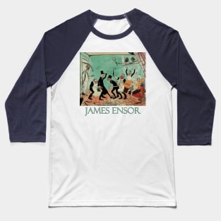 The Bad Doctors (1892) by James Ensor Baseball T-Shirt